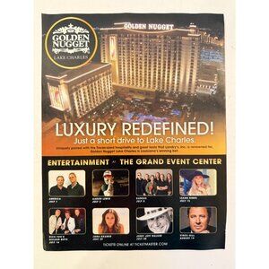 Golden Nugget Casino Hotel Lake Charles Louisiana Advertisement Print Ad